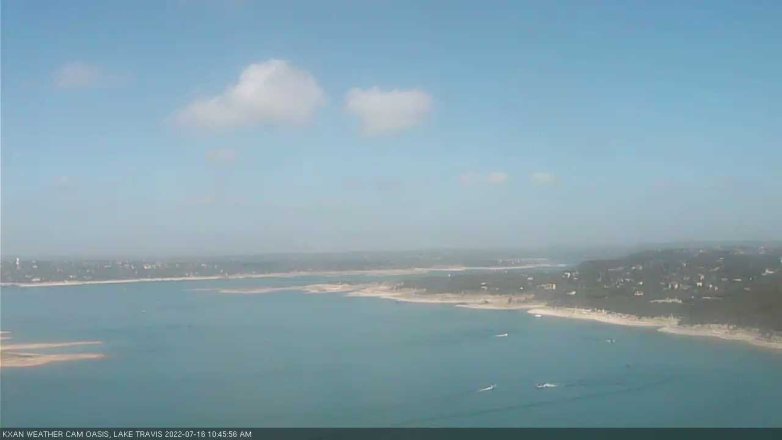 Lake Travis webcam, July 16, 2022 10:45 AM CT