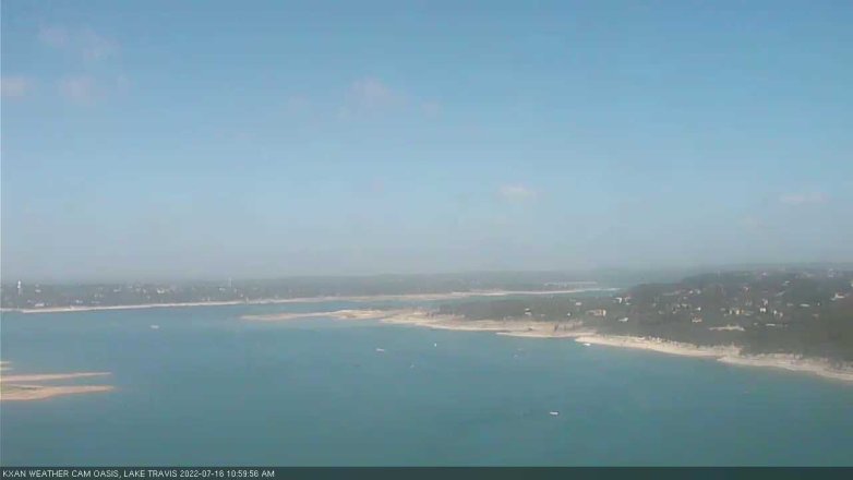 Lake Travis webcam, July 16, 2022 11:00 AM CT