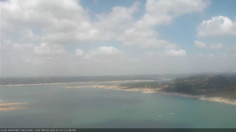 Lake Travis webcam, July 16, 2022 12:25 PM CT