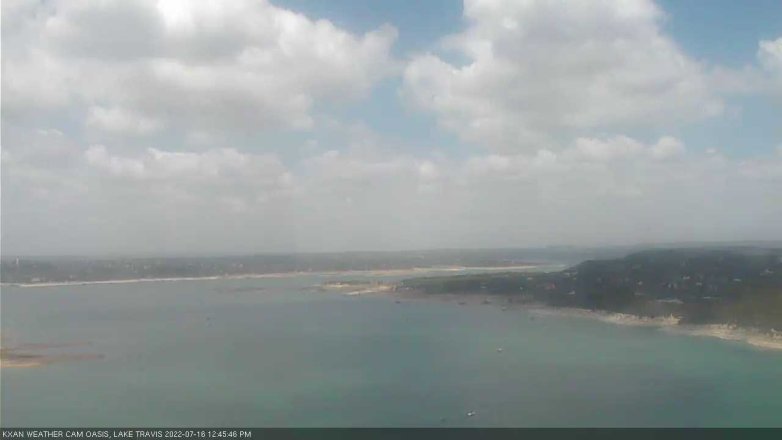 Lake Travis webcam, July 16, 2022 12:45 PM CT