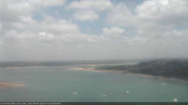 Lake Travis webcam, July 16, 2022 1:00 PM CT