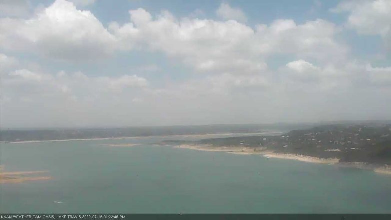 Lake Travis webcam, July 16, 2022 1:25 PM CT