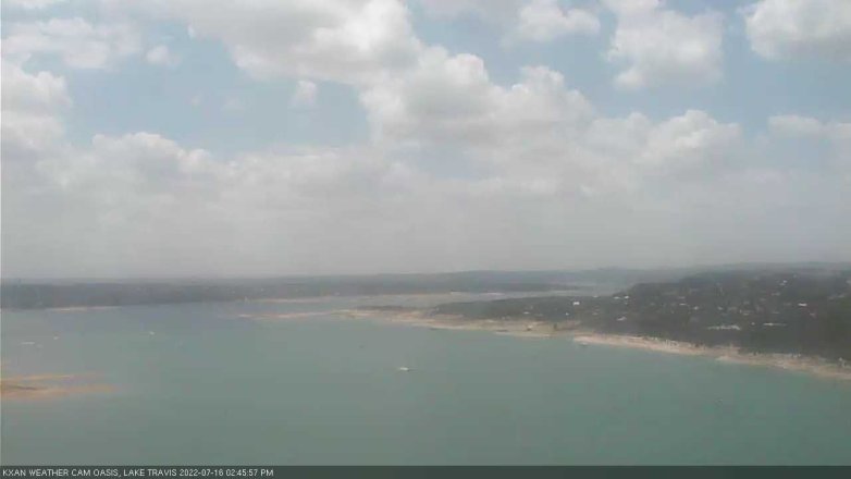 Lake Travis webcam, July 16, 2022 2:45 PM CT