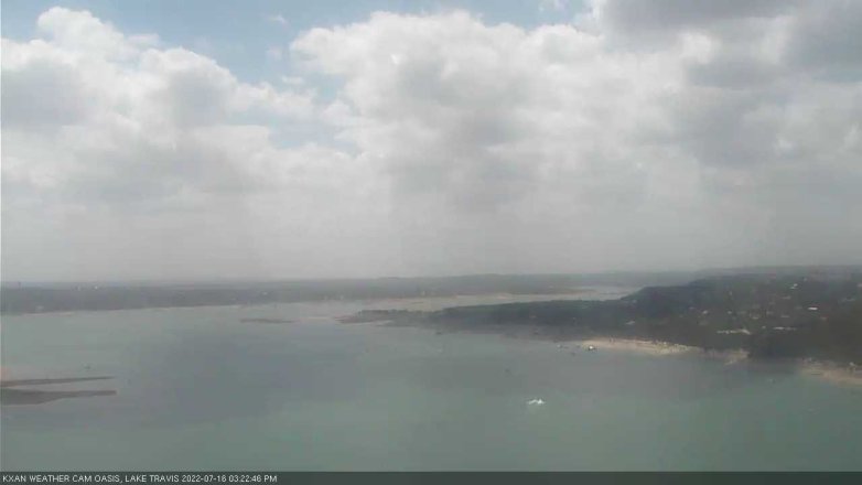 Lake Travis webcam, July 16, 2022 3:25 PM CT