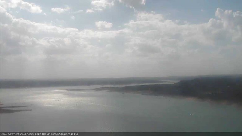Lake Travis webcam, July 16, 2022 5:25 PM CT