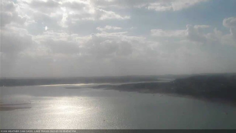 Lake Travis webcam, July 16, 2022 5:45 PM CT