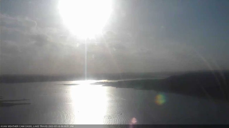 Lake Travis webcam, July 16, 2022 7:00 PM CT