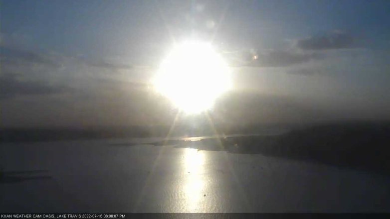 Lake Travis webcam, July 16, 2022 8:00 PM CT