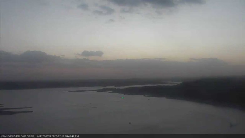 Lake Travis webcam, July 16, 2022 8:45 PM CT
