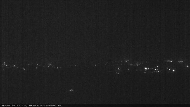 Lake Travis webcam, July 16, 2022 9:45 PM CT