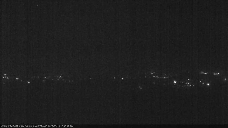 Lake Travis webcam, July 16, 2022 10:00 PM CT