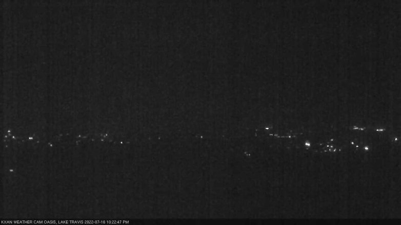 Lake Travis webcam, July 16, 2022 10:25 PM CT