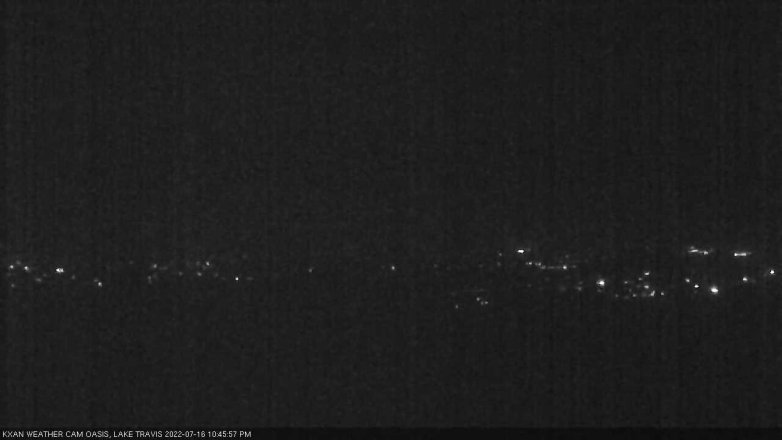 Lake Travis webcam, July 16, 2022 10:45 PM CT