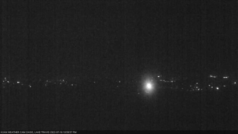 Lake Travis webcam, July 16, 2022 11:00 PM CT