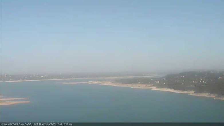 Lake Travis webcam, July 17, 2022 9:25 AM CT