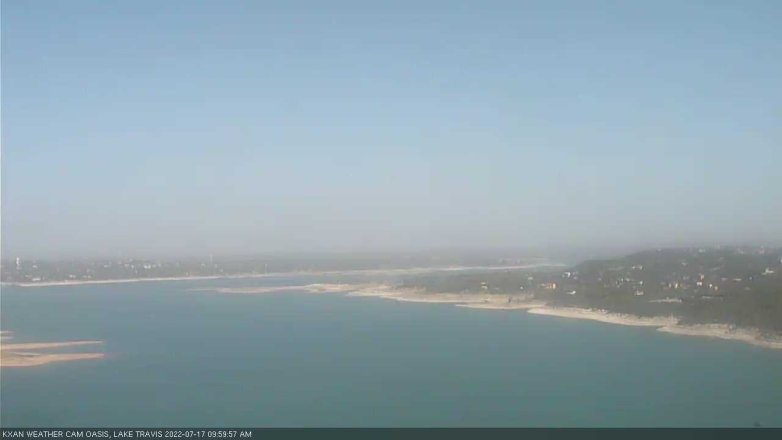 Lake Travis webcam, July 17, 2022 10:00 AM CT