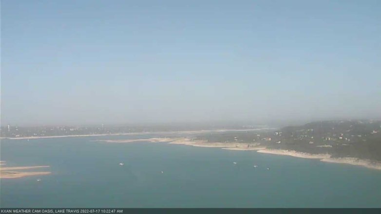 Lake Travis webcam, July 17, 2022 10:25 AM CT