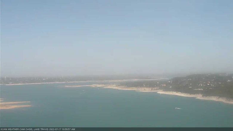 Lake Travis webcam, July 17, 2022 11:00 AM CT