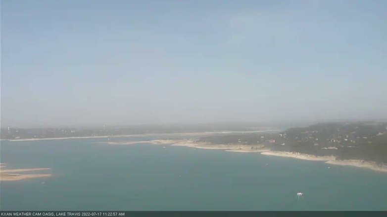 Lake Travis webcam, July 17, 2022 11:25 AM CT