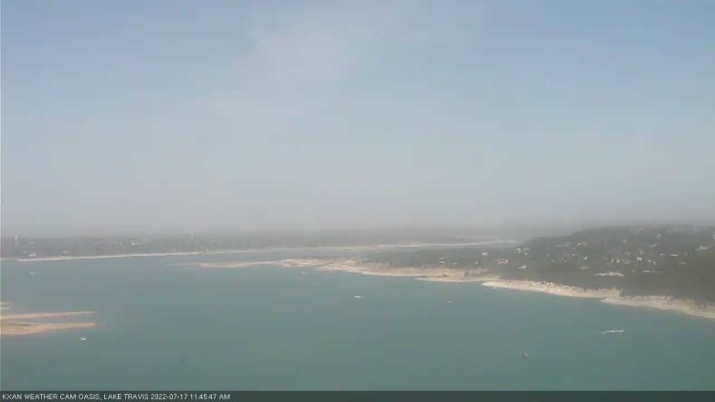 Lake Travis webcam, July 17, 2022 11:45 AM CT