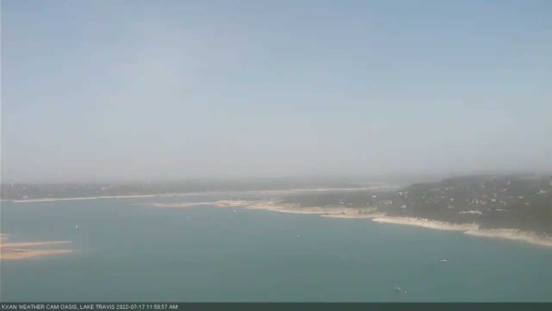 Lake Travis webcam, July 17, 2022 12:00 PM CT