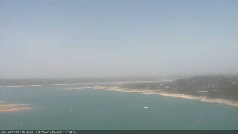 Lake Travis webcam, July 17, 2022 12:25 PM CT