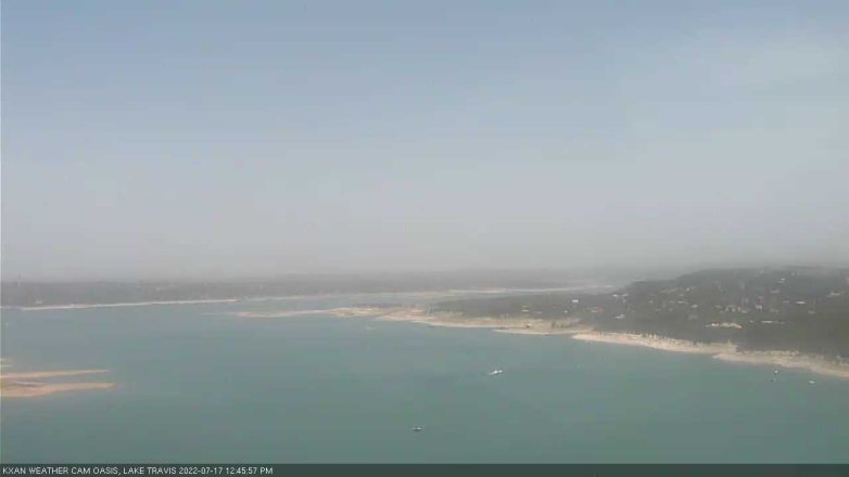 Lake Travis webcam, July 17, 2022 12:45 PM CT