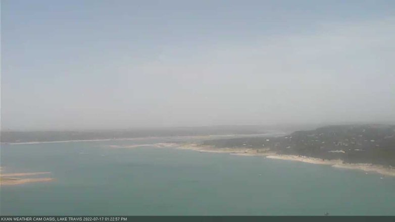 Lake Travis webcam, July 17, 2022 1:25 PM CT