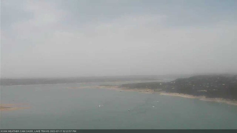 Lake Travis webcam, July 17, 2022 2:25 PM CT