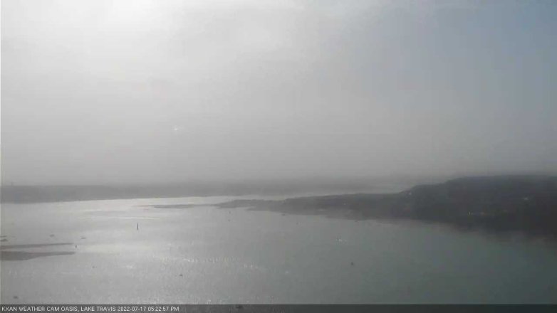 Lake Travis webcam, July 17, 2022 5:25 PM CT