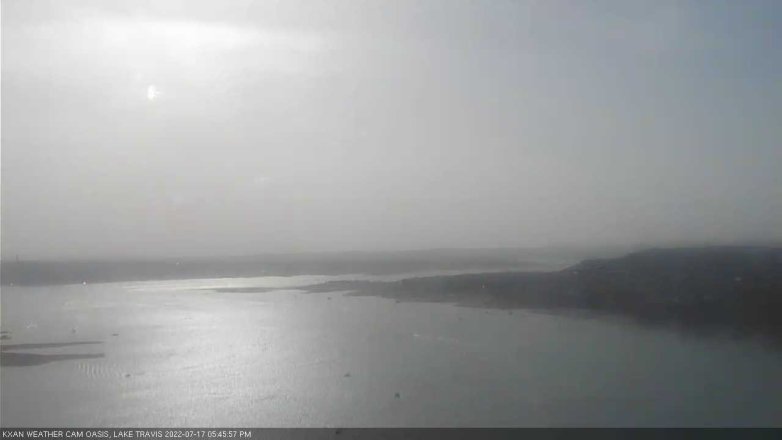 Lake Travis webcam, July 17, 2022 5:45 PM CT