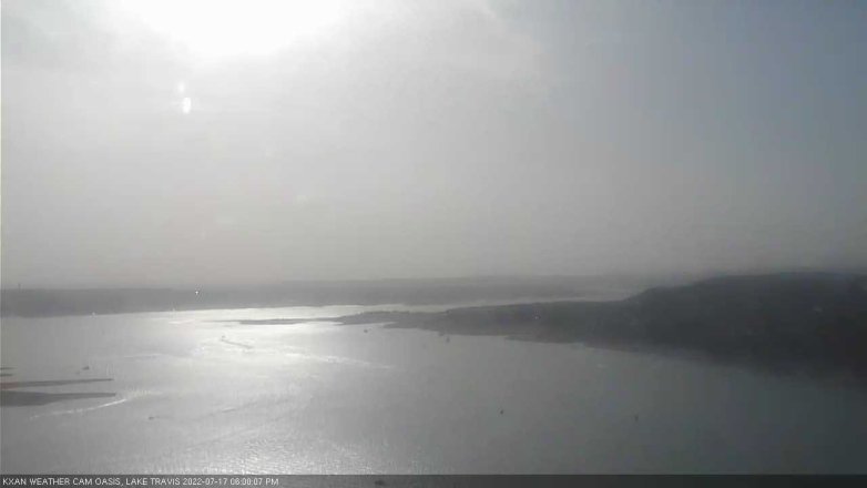 Lake Travis webcam, July 17, 2022 6:00 PM CT