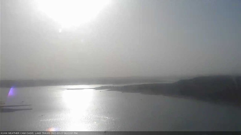 Lake Travis webcam, July 17, 2022 6:25 PM CT