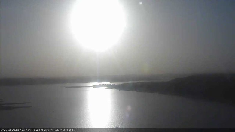 Lake Travis webcam, July 17, 2022 7:25 PM CT