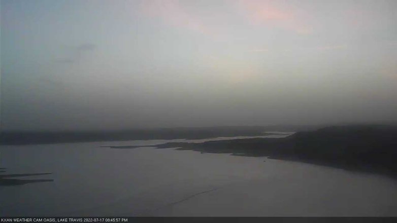Lake Travis webcam, July 17, 2022 8:45 PM CT