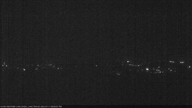 Lake Travis webcam, July 17, 2022 9:45 PM CT