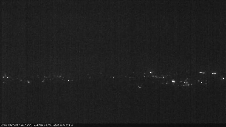 Lake Travis webcam, July 17, 2022 10:00 PM CT