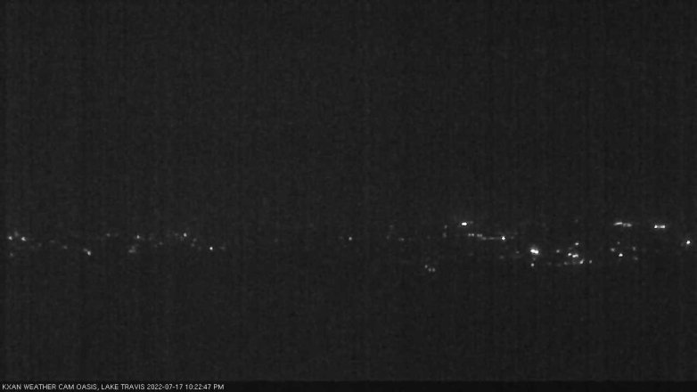Lake Travis webcam, July 17, 2022 10:25 PM CT