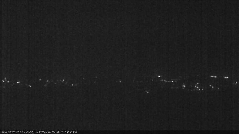 Lake Travis webcam, July 17, 2022 10:45 PM CT