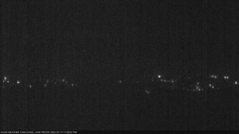 Lake Travis webcam, July 17, 2022 11:00 PM CT
