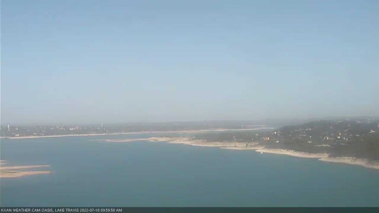 Lake Travis webcam, July 18, 2022 10:00 AM CT