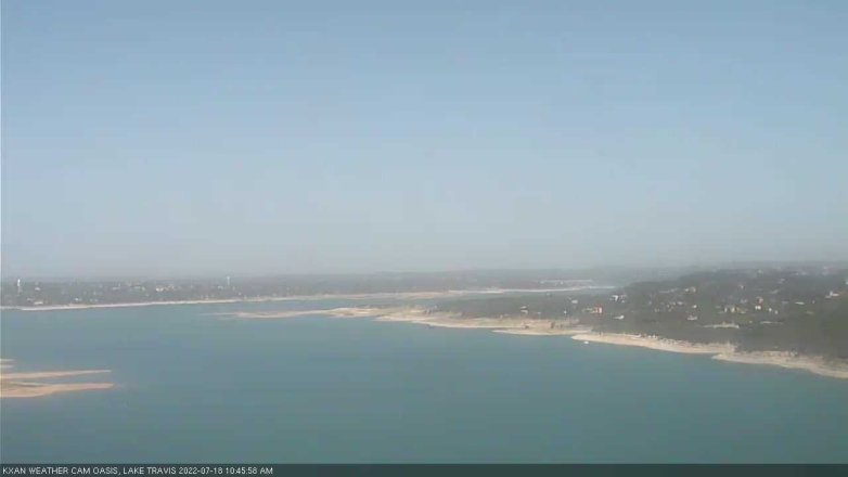 Lake Travis webcam, July 18, 2022 10:45 AM CT