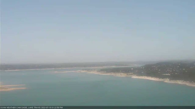 Lake Travis webcam, July 18, 2022 1:25 PM CT