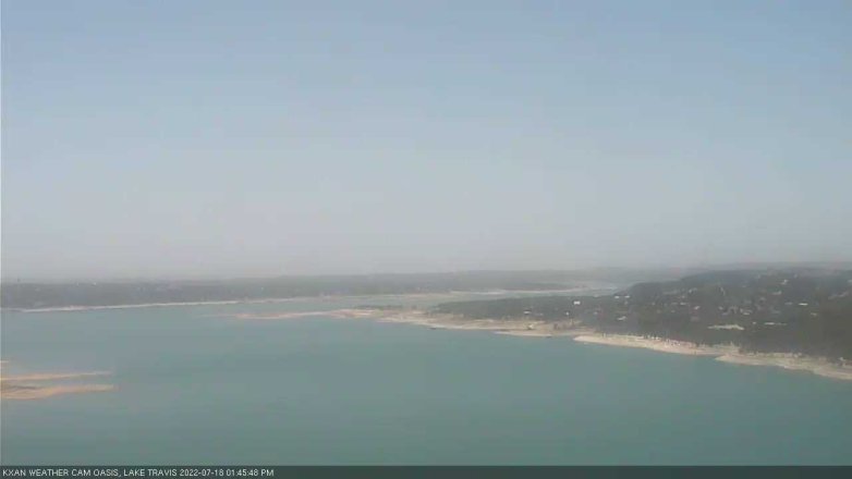 Lake Travis webcam, July 18, 2022 1:45 PM CT