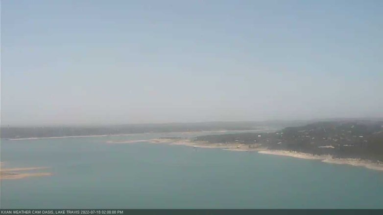 Lake Travis webcam, July 18, 2022 2:00 PM CT