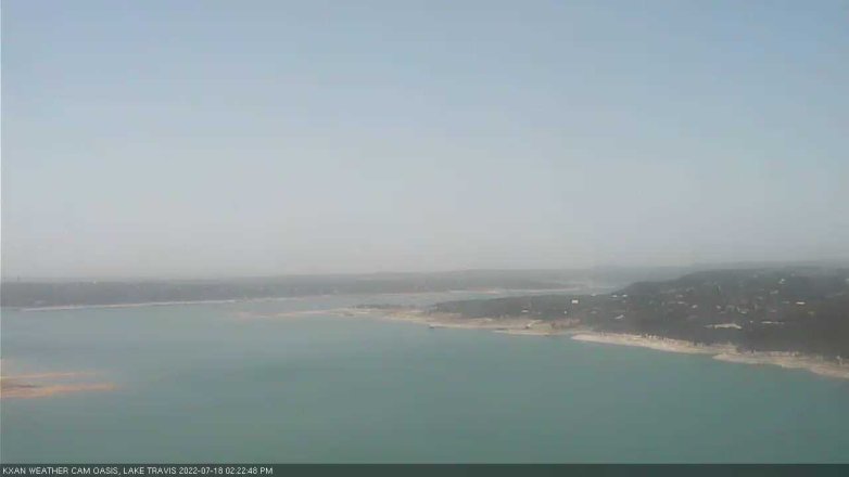 Lake Travis webcam, July 18, 2022 2:25 PM CT