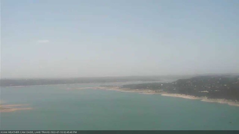 Lake Travis webcam, July 18, 2022 2:45 PM CT