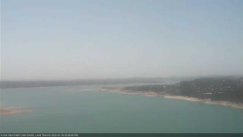 Lake Travis webcam, July 18, 2022 3:00 PM CT