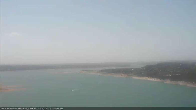 Lake Travis webcam, July 18, 2022 3:25 PM CT