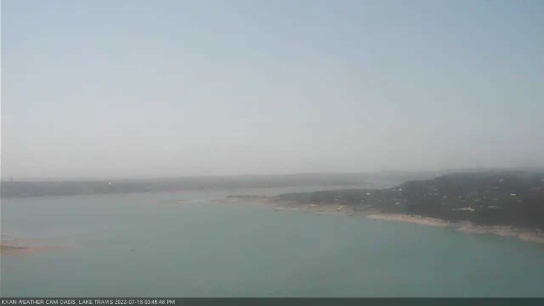 Lake Travis webcam, July 18, 2022 3:45 PM CT